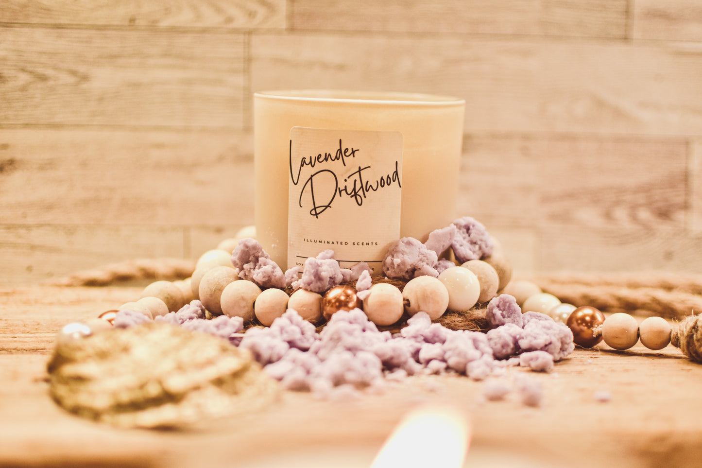 Lavender Driftwood Candle